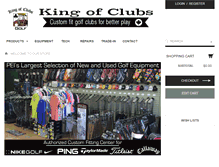 Tablet Screenshot of kingofclubs.ca